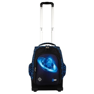 Ghiozdan tip Troler St.Right, TB03 cu Protectie - Cosmic Soccer, Maner Dublu, 49x31X20cm