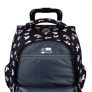 Ghiozdan tip Troler St.Right, TB03 cu Protectie - Holo-Baloons, Maner Dublu, 49x31X20cm - Img 5