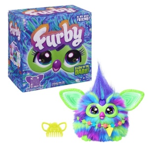 Jucărie de pluș interactivă Furby Galaxy Edition - Glow in the Dark (Hasbro - F8901)