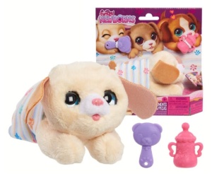 Jucarie interactiva FurReal Newborns, Catel Crem, 4+ani