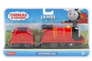 Locomotiva motorizata Thomas & Friends - James, cu vagon