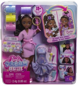 Păpușă Barbie Dream Besties - Brooklyn Get Ready With Me (Mattel - JGG39)