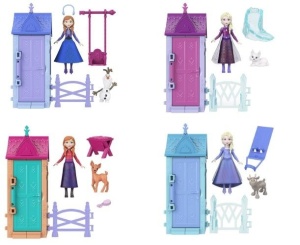 Papusa Frozen, Mattel, Castel cu 5 Surprize JFG19, Mix