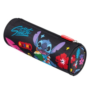 Penar Borseta, St.Majewski cu 1 Fermoar, Stitch Black Aloha, PU01, 21x7.5cm