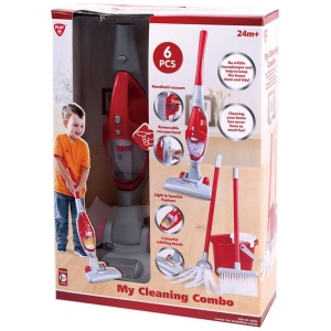 Set de curatenie pentru copii PlayGo, Aspirator, Mop cu Galeata si Matura