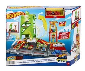Set de joaca Hot Wheels City - Let's Race, Benzinarie 1:64
