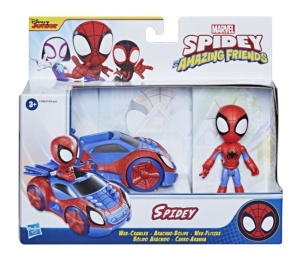 Set vehicul si figurina Marvel Spidey and his Amazing Friends - Spidey Web Crawler