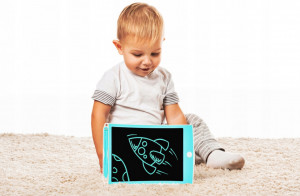 Tableta Digitala LCD, pentru Desenat cu Stergere, 8.5 inch Alb/Turqoaz - Img 6
