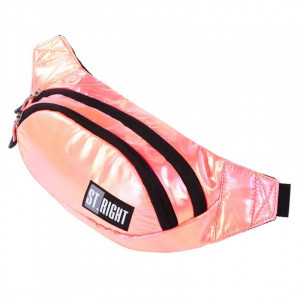 Borseta Brau Rigida, 2 Compartimente, St.Majewski, Impermeabila, Reglabil Intre 86 - 128 cm, St.Majewski, Colectia St.Right - CORAL HOLO WB02, 30x14.5x7cm - Img 3