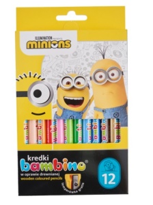 Creioane Color Jumbo, Bambino Minions 12 culori