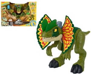 Dinozaur Jurassic World, Mattel, Fisher-Price, Attack Mode Dilophosaurus 66cm