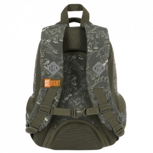 Ghiozdan Prescolari, Ergonomic, Impermeabil, Elemente Reflectorizante, Colectia St.Right - T-Rex Junior BP26, 39x27x17cm - Img 2