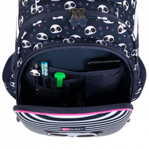 Ghiozdan Prescolari si Scolari, 2 Compartimente, St.Majewski, Ergonomic, Ajustabil pe Inaltime, Colectia St.Right - Love Panda HB01 39x29x17cm - Img 6