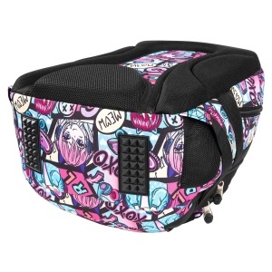 Ghiozdan Scolar Copii St.Right BP26 Manga Girl, 3 Compartimente, Ergonomic, 20L, 39x27x17 cm - Img 5