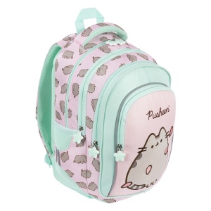 Ghiozdan Scolar cu 4 Compartimente, St.Majewski, Pusheen Pink BP58, 40x28x18cm - Img 1