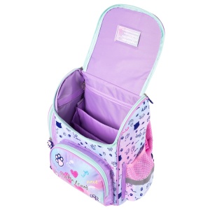 Ghiozdan Scolar Rigid, St.Majewski, Ergonomic - Pastel Kitty, Ventilatie Spate - Img 4