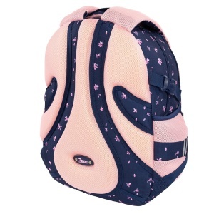 Ghiozdan Scolar St.Right BP01 Pink Ballerina, 4 Compartimente, Ergonomic, 43x32x21cm - Img 6