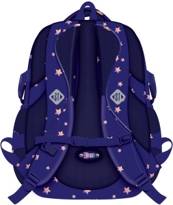 Ghiozdan Scolar St.Right BP01 Unicorn Glow, 4 Compartimente, Ergonomic, 43x32x21cm - Img 2