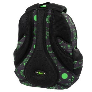 Ghiozdan Scolar St.Right BP04 - Tech Vision, 4 Compartimente, Ergonomic, 43x32x20cm - Img 5