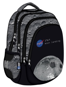 Ghiozdan Scolar St.Right BP06 - Moon View, 4 Compartimente, Ergonomic, 42x31x22cm