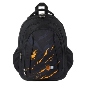 Ghiozdan St.Right, 4 Compartimente, Ergonomic, Impermeabil, Lava BP04 43x32x20cm - Img 1