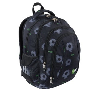 Ghiozdan St.Right, 4 Compartimente, Ergonomic, Impermeabil, Pixel Balls BP04 43x32x20cm - Img 2