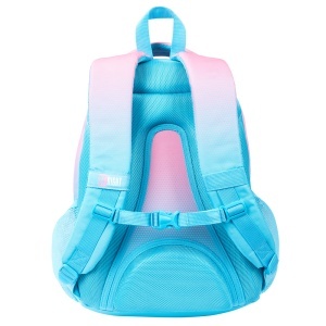 Ghiozdan St.Right, 5 Compartimente, Impermeabil, Pink Blue Gradient BP05, 42x30x19cm - Img 3