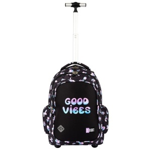 Ghiozdan tip Troler St.Right TB01, Holo Baloons, Roti Silicon, Impermeabil, 44x32x25 cm - Img 3