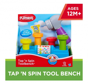Jucarie interactiva Playskool - Banc de lucru, Tap and Spin - Img 2