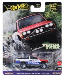 Masinuta metalica Hot Wheels Premium,Terra Trek, Datsun King Cab Baja Custom