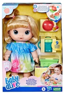 Papusa Hasbro, Baby Alive Fruity Sips Apple Blonde Hair 3+ani