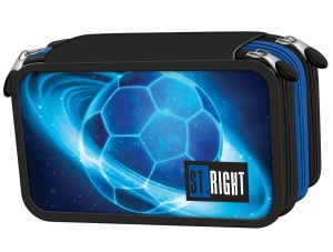 Penar Echipat cu 3 Fermoare, St.Right PC05 Cosmic Soccer, 19x13x7cm