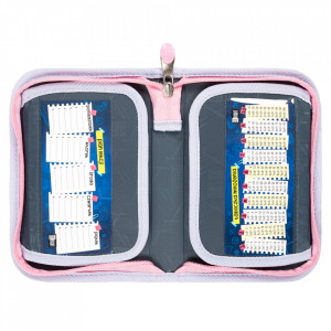 Penar Rigid cu 1 Fermoar si 2 Extensii, St. Majewski, Neechipat, Colectia St.Right - Grey Panda PC03, 20.5x14x3.5cm - Img 3