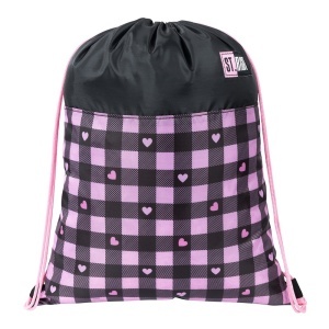 Sac Sport, Colectia St Right - Pink Checkered SO01 43x34cm