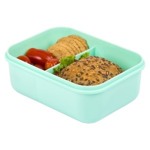 Cutie de Sandwich cu 4 Compartimente - Mint & Pink - Img 2