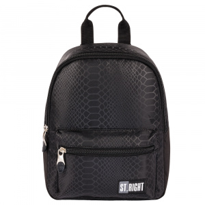 Ghiozdan Mini, St.Right, Impermeabil, Colectia - Shiny Snake BP75 28x22x13cm - Img 1