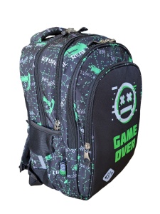 Ghiozdan Scolar 4 Compartimente, Ergonomic, Impermeabil, Colectia St.Right - VR Gamer BP58, 40x28x18cm - Img 4