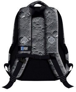 Ghiozdan Scolar Copii St.Right BP26 Moon View, 3 Compartimente, Ergonomic, 20L, 39x27x17 cm - Img 2