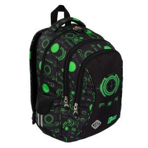 Ghiozdan Scolar Copii St.Right BP26 Tech Vision, 3 Compartimente, Ergonomic, 20L, 39x27x17 cm - Img 2