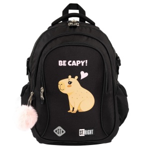 Ghiozdan Scolar St.Right BP01 Be Capy, 4 Compartimente, Ergonomic, 43x32x21cm