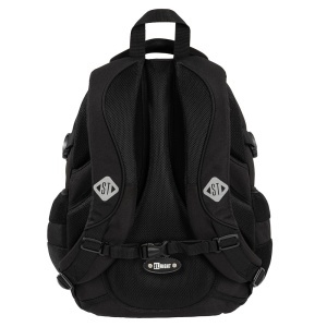 Ghiozdan Scolar St.Right BP01 Black Cat, 4 Compartimente, Ergonomic, 43x32x21cm - Img 2