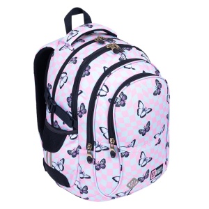 Ghiozdan St.Right, Ergonomic, Impermeabil, Colectia - Chess Butterflies BP01, 43x32x21cm - Img 3
