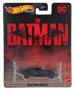 Masinuta Hot Wheels Premium, The Batman DC, Batmobile, 1:64, Negru