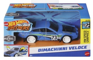 Masinuta Hot Wheels Pull-Back Speeders - Dimachinni Veloce, 1:43