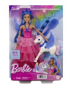 Papusa Barbie Mattel, Dreamtopia - Barbie cu unicorn