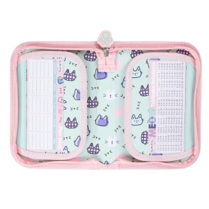 Penar cu 1 Fermoar si 2 Extensii, Neechipat, St.Majewski - My Little Friend Fluffy Kitty PC03, 20.5x14x3.5 cm - Img 3