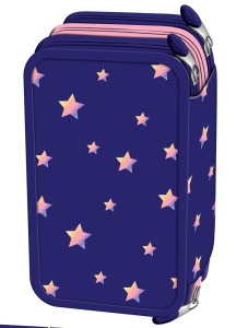 Penar Echipat cu 3 Fermoare, St.Right PC05 Unicorn Glow, 19x13x7cm - Img 5