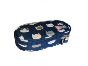 Penar Rigid, cu Clapeta Interioara, Colectia St.Right - Cute Kitties PC01 23 x 9,5 x 6 cm