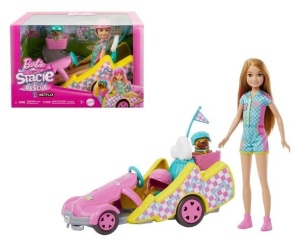 Set de joaca Barbie si Stacie - To the rescue, Papusa Stacie cu Kart