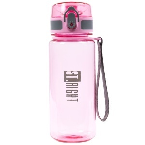 Sticla de Apa pentru Copii, din Tritan, St.Right, Pink & Grey, BPA Free, 500ml